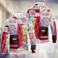 FUNSTUFFPRINT Full Print Cartoon - 3D Hoodie and Zip Hoodie
