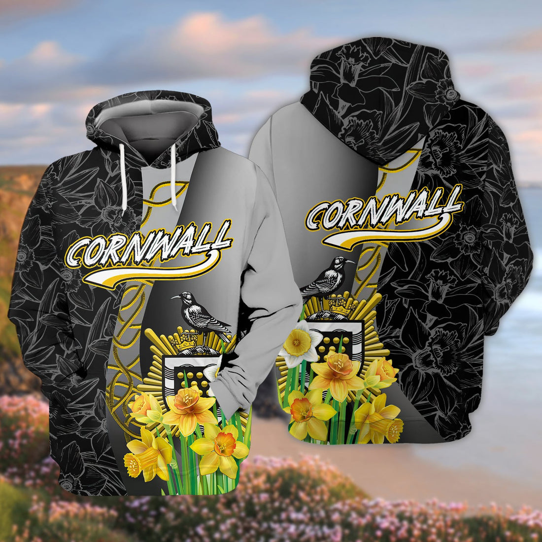 FUNSTUFFPRINT Cornwall 3D Hoodie and Zip Hoodie