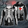 FUNSTUFFPRINT Skull - Full Print 3D Hoodie and Zip Hoodie