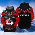 FUNSTUFFPRINT Pride of Canadians Design 3D Hoodie and Zip Hoodie