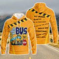 FUNSTUFFPRINT School Bus Driver 3D Hoodie and Zip Hoodie