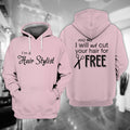 FUNSTUFFPRINT Hair Stylist Full Print 3D Hoodie and Zip Hoodie