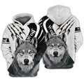FUNSTUFFPRINT Wolf - Full Print 3D Hoodie and Zip Hoodie