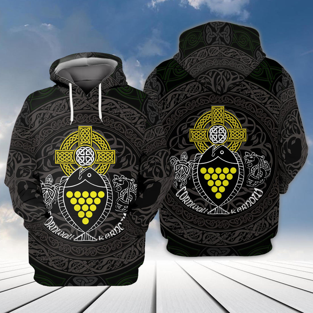 FUNSTUFFPRINT Cornwall 3D Hoodie and Zip Hoodie