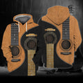 FUNSTUFFPRINT Love Guitar 3D Hoodie and Zip Hoodie