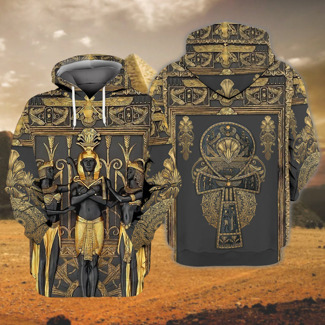 FUNSTUFFPRINT Egypt - 3D Full Print - Tad 423 3D Hoodie and Zip Hoodie