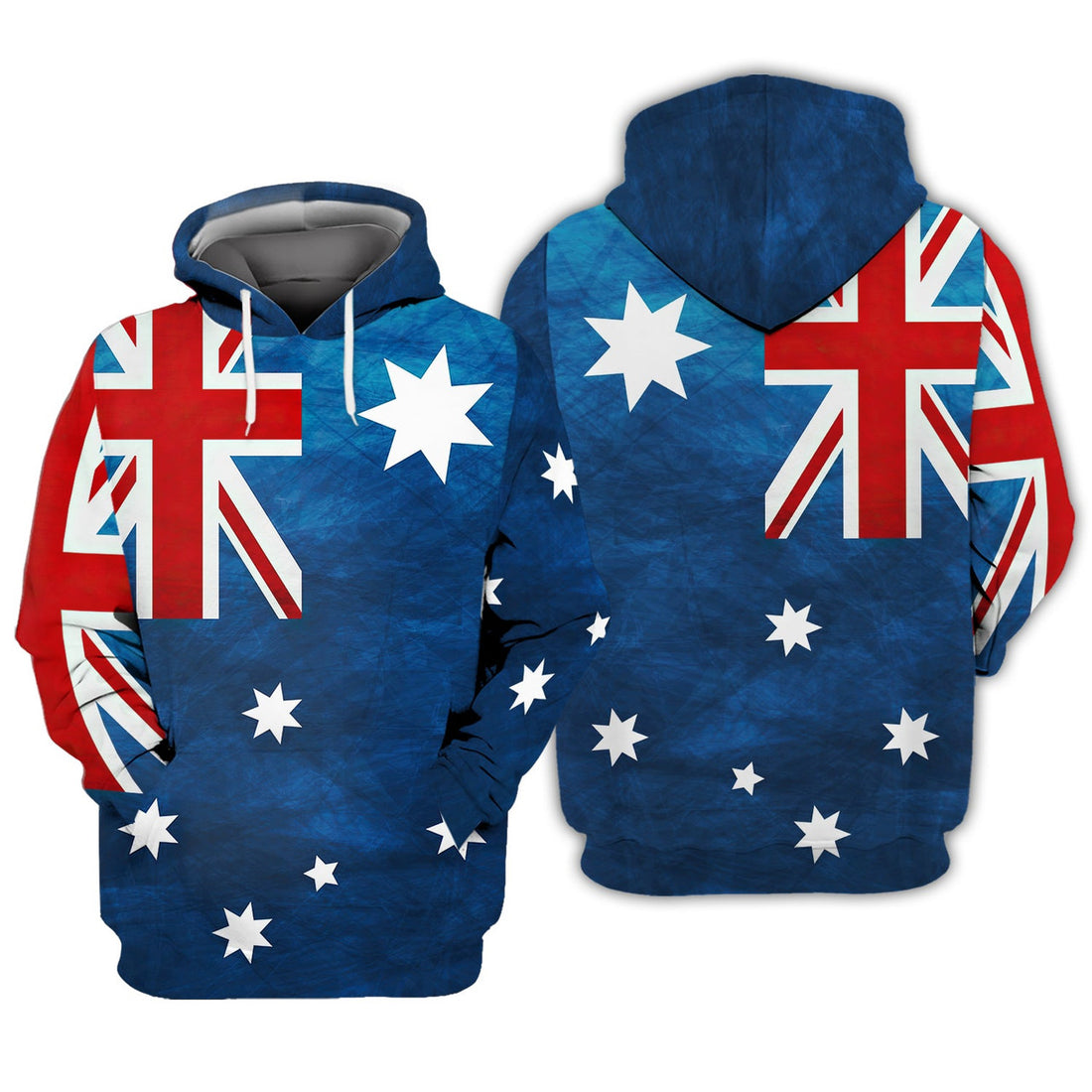 FUNSTUFFPRINT AUSTRALIA FLAG T SHIRT 3D Hoodie and Zip Hoodie