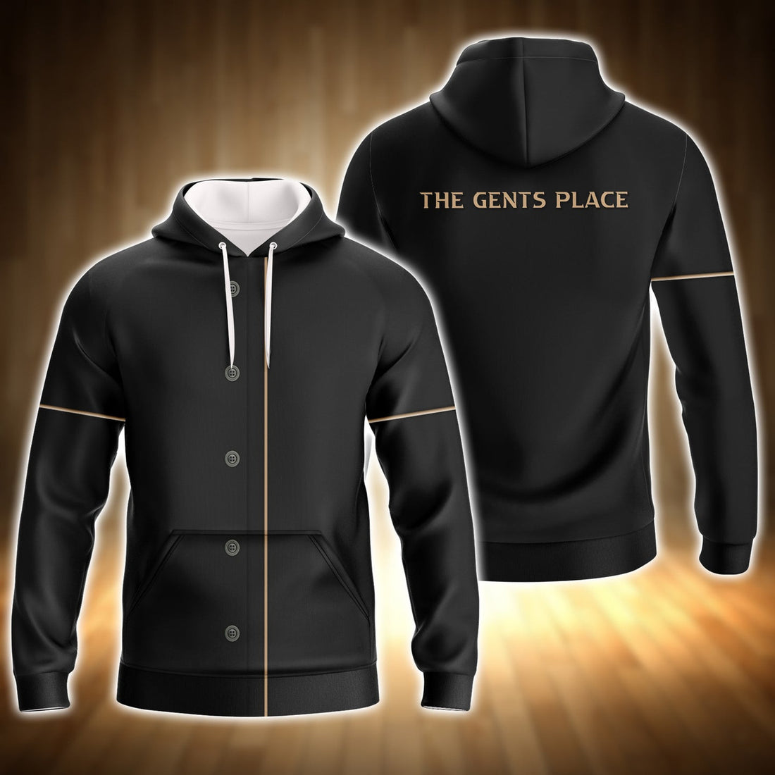 FUNSTUFFPRINT The Gents Place 3D Hoodie and Zip Hoodie