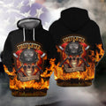FUNSTUFFPRINT Firefighter - Full Print 3D Hoodie and Zip Hoodie