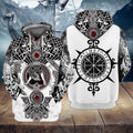 FUNSTUFFPRINT Viking Full Print Tad 03 3D Hoodie and Zip Hoodie