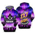 FUNSTUFFPRINT Dj - Personalized Name 3D Hoodie and Zip Hoodie