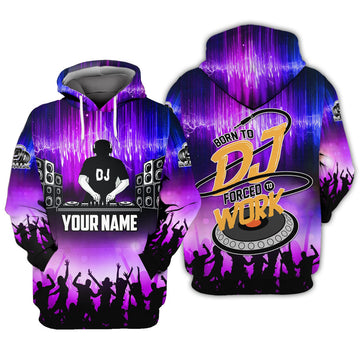 FUNSTUFFPRINT Dj - Personalized Name 3D Hoodie and Zip Hoodie