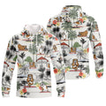 FUNSTUFFPRINT Yoga Pug - Full Print HTL 3D Hoodie and Zip Hoodie