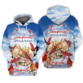 FUNSTUFFPRINT Cardinal Appear When Angels Are Near 3D Hoodie and Zip Hoodie