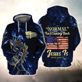 FUNSTUFFPRINT Normal Isn't Coming Back Jesus Is 3D Hoodie and Zip Hoodie