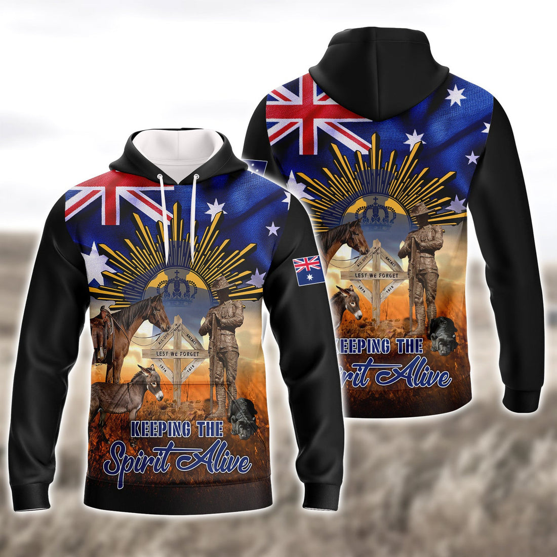 FUNSTUFFPRINT Keeping The Spirit Alive 3D Hoodie and Zip Hoodie