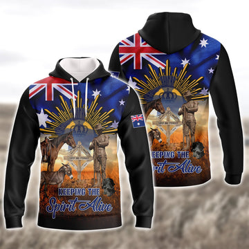 FUNSTUFFPRINT Keeping The Spirit Alive 3D Hoodie and Zip Hoodie