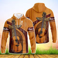 FUNSTUFFPRINT GUITAR - CROSS 3D Hoodie and Zip Hoodie