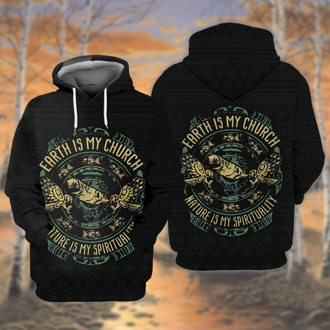 FUNSTUFFPRINT NATIVE Full Print 3D Hoodie and Zip Hoodie