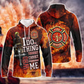 FUNSTUFFPRINT Love Firefighter 1002 - 3D Full Print 3D Hoodie and Zip Hoodie