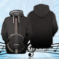 FUNSTUFFPRINT Guitar Banjo 3D Hoodie and Zip Hoodie