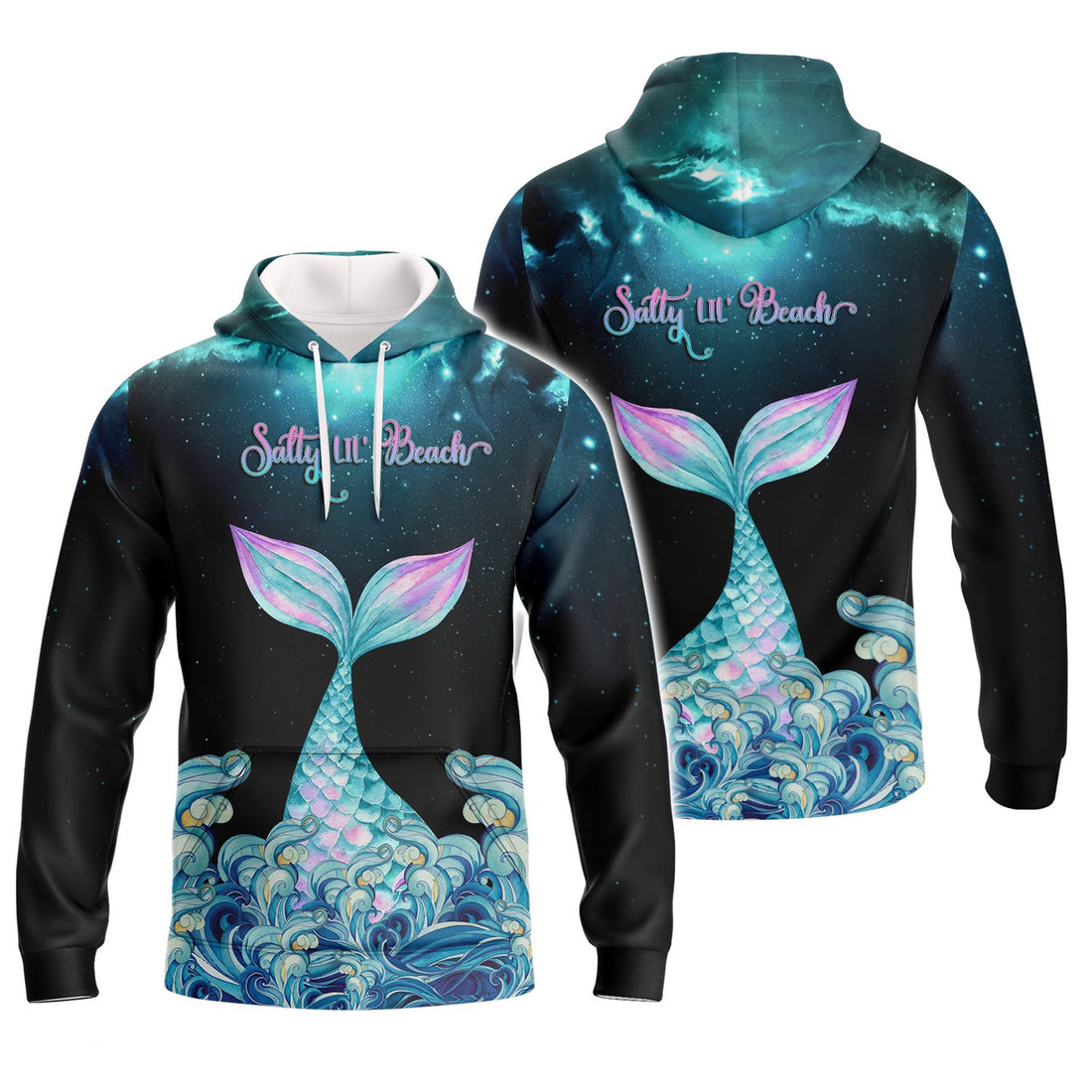 FUNSTUFFPRINT Mermaid - Full Print 3D Hoodie and Zip Hoodie