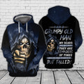 FUNSTUFFPRINT Grumpy Old Man 3D Hoodie and Zip Hoodie