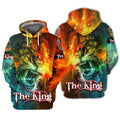 FUNSTUFFPRINT The King Lion - 3D Full Print 3D Hoodie and Zip Hoodie