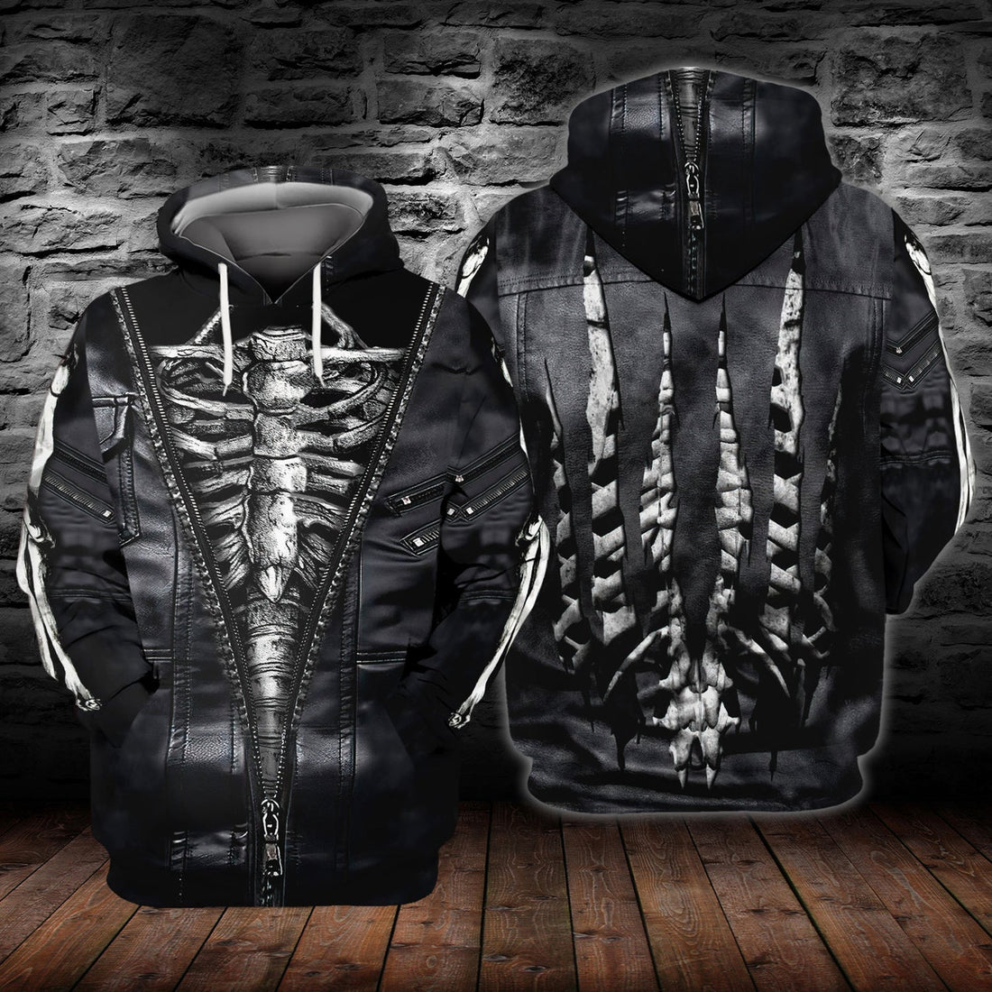 FUNSTUFFPRINT SKull - 3D Full Print 3D Hoodie and Zip Hoodie