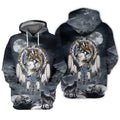 FUNSTUFFPRINT Wolf - 3D Full Print - Nsd99 3D Hoodie and Zip Hoodie