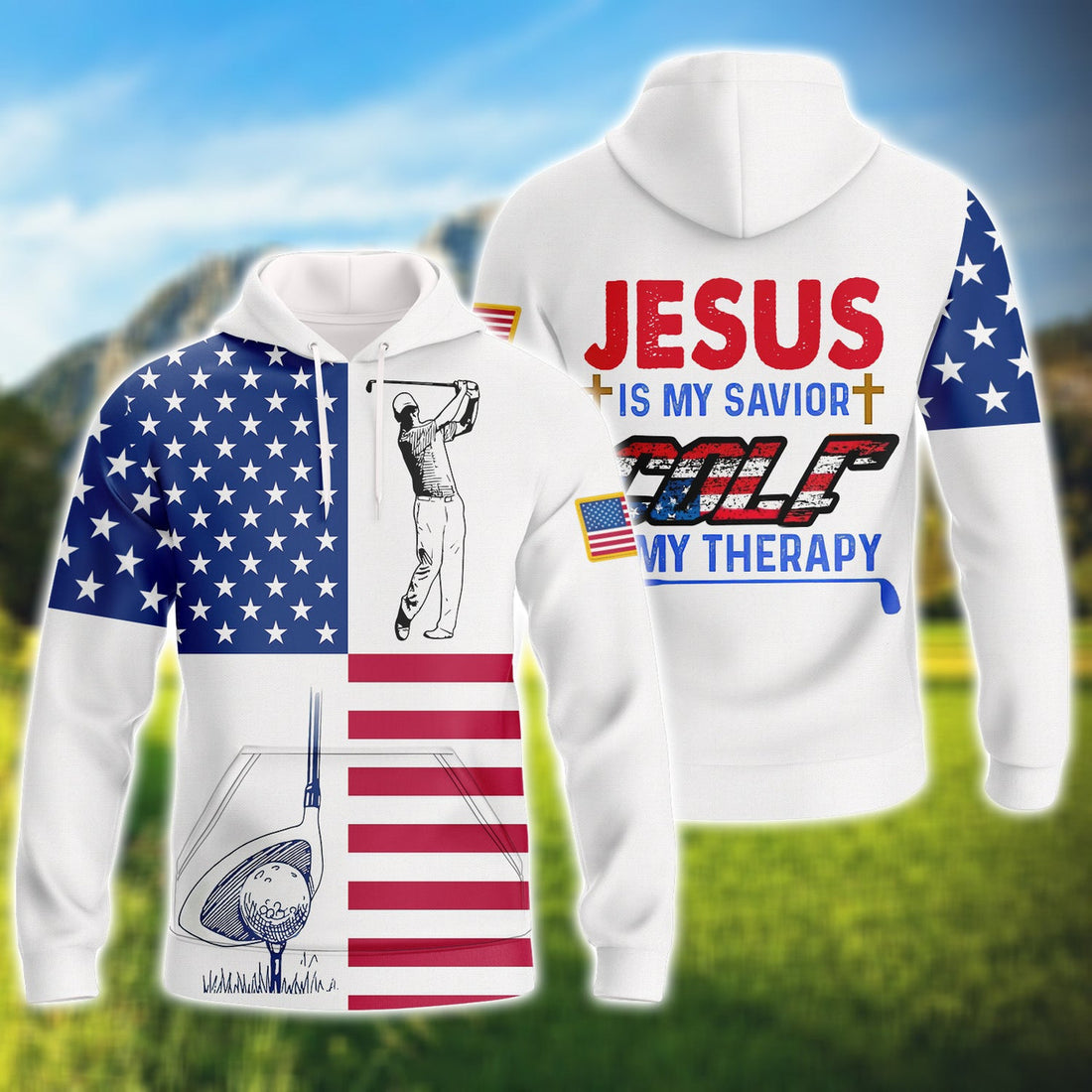 FUNSTUFFPRINT Golf HA - Full Print 3D Hoodie and Zip Hoodie