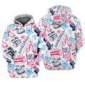 FUNSTUFFPRINT Independence American 3D Hoodie and Zip Hoodie