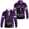FUNSTUFFPRINT Wolf Paws January 3D Hoodie and Zip Hoodie