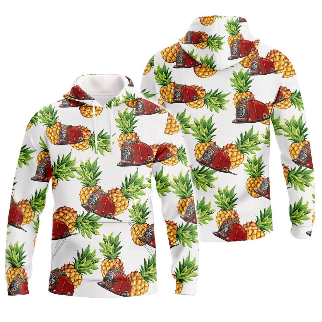 FUNSTUFFPRINT Firefighter 3- 3D Full Print 3D Hoodie and Zip Hoodie