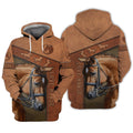 FUNSTUFFPRINT Love Horse Brown - 3D Full Print 3D Hoodie and Zip Hoodie