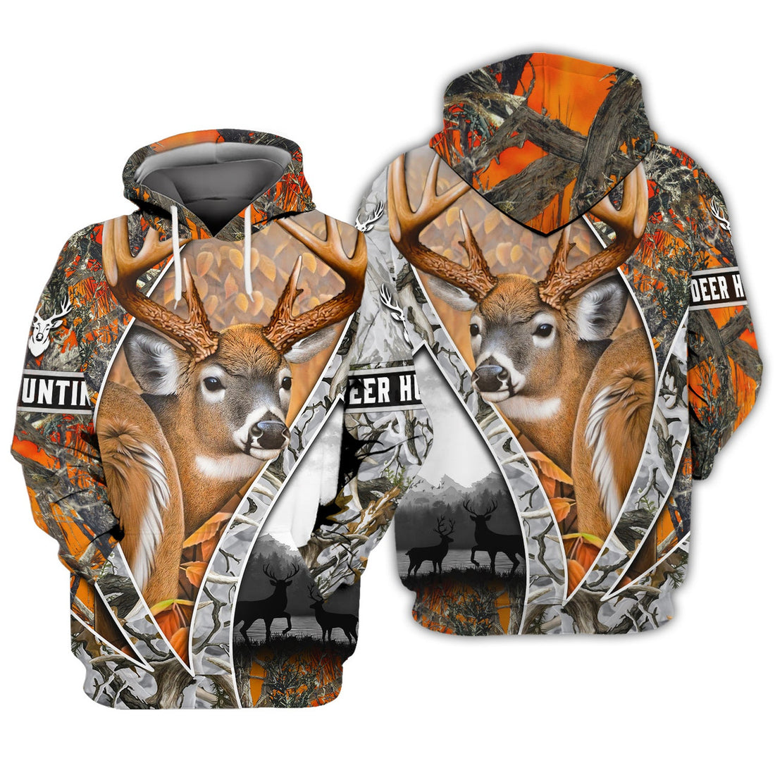 FUNSTUFFPRINT Hunting - Full Print 3D Hoodie and Zip Hoodie
