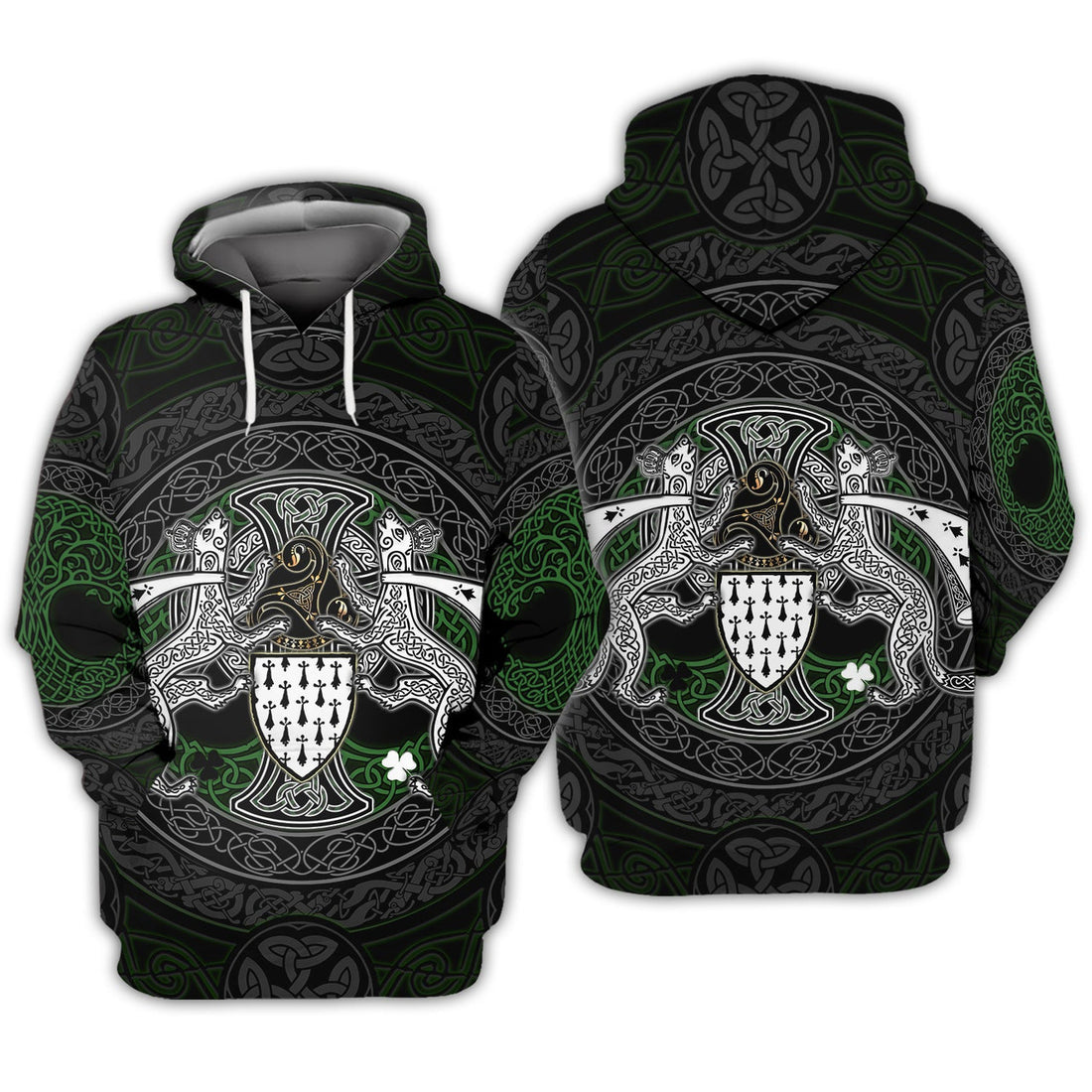 FUNSTUFFPRINT- Brittany Celtic 3D Hoodie and Zip Hoodie