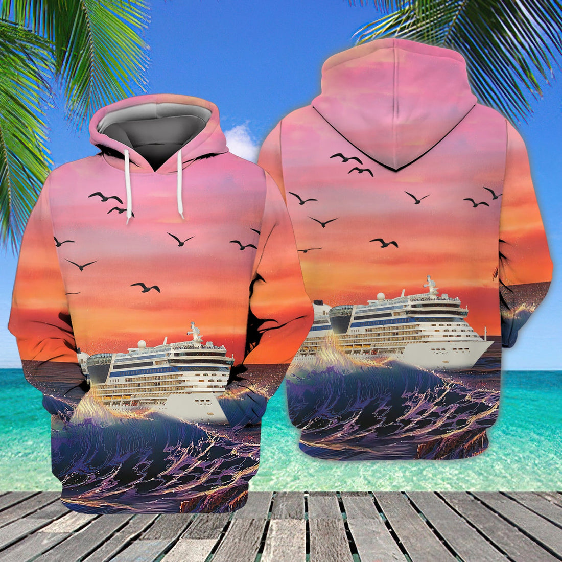FUNSTUFFPRINT CRUISE - 3D Full Print 3D Hoodie and Zip Hoodie