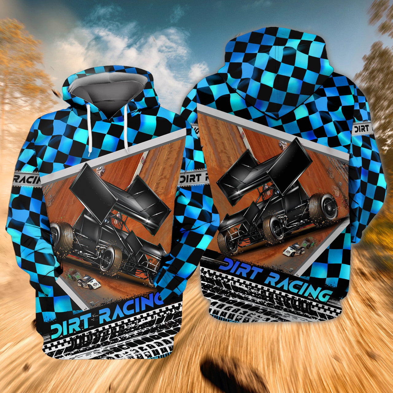 FUNSTUFFPRINT Dirt Racing 3D Hoodie and Zip Hoodie