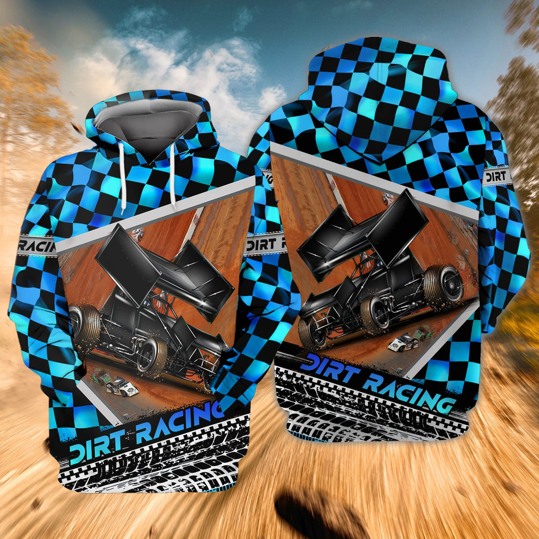 FUNSTUFFPRINT Dirt Racing 3D Hoodie and Zip Hoodie
