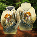 FUNSTUFFPRINT Rabbit Hunting With Beagles 3D Hoodie and Zip Hoodie