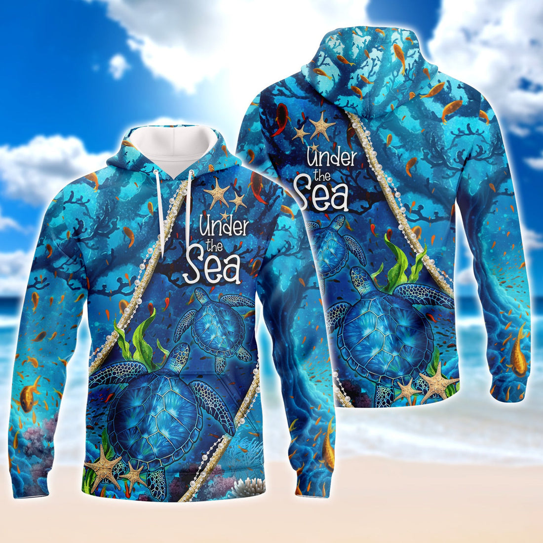 FUNSTUFFPRINT URTLE Full Print 3D Hoodie and Zip Hoodie