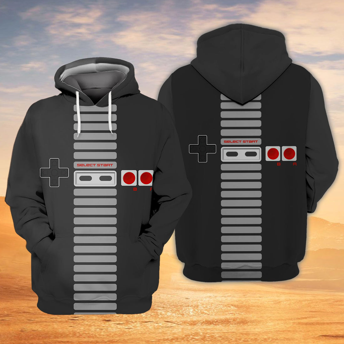 FUNSTUFFPRINT GAME 3979 - 3D Full Print 3D Hoodie and Zip Hoodie