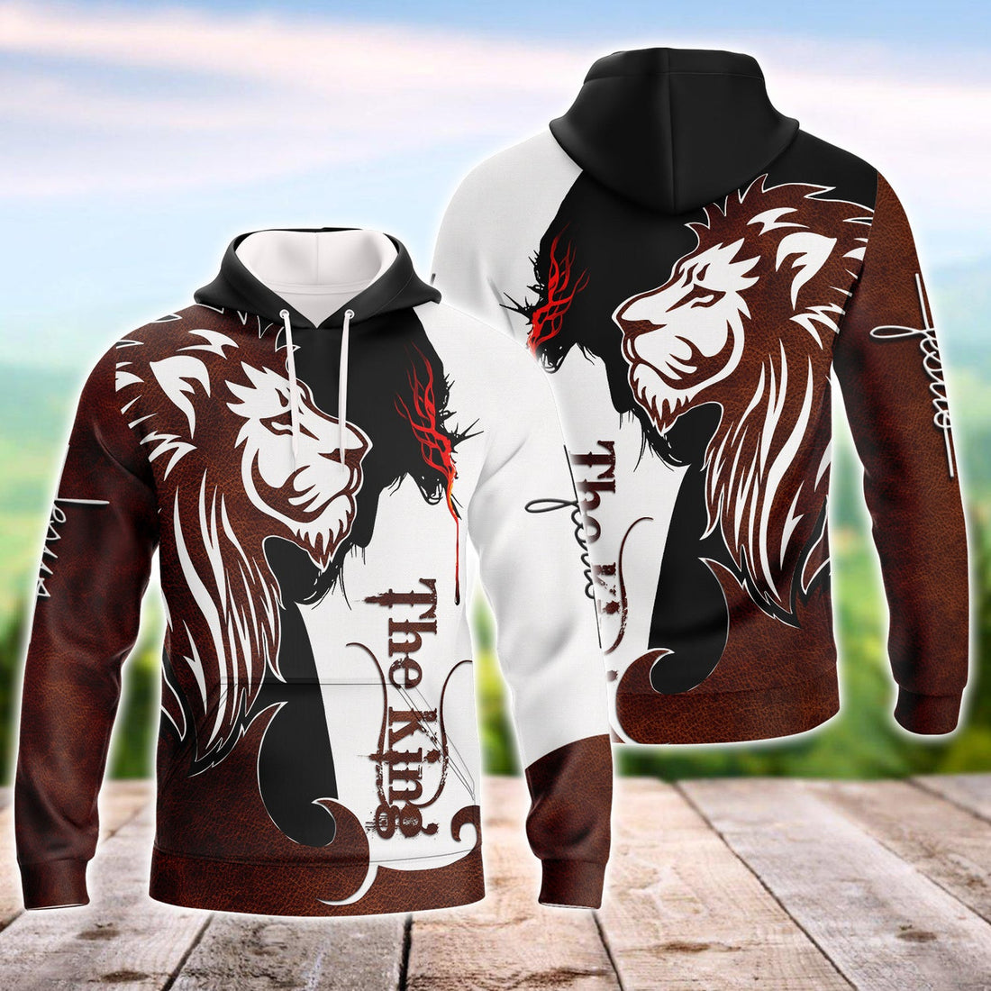 FUNSTUFFPRINT JS - Lion 3D Hoodie and Zip Hoodie