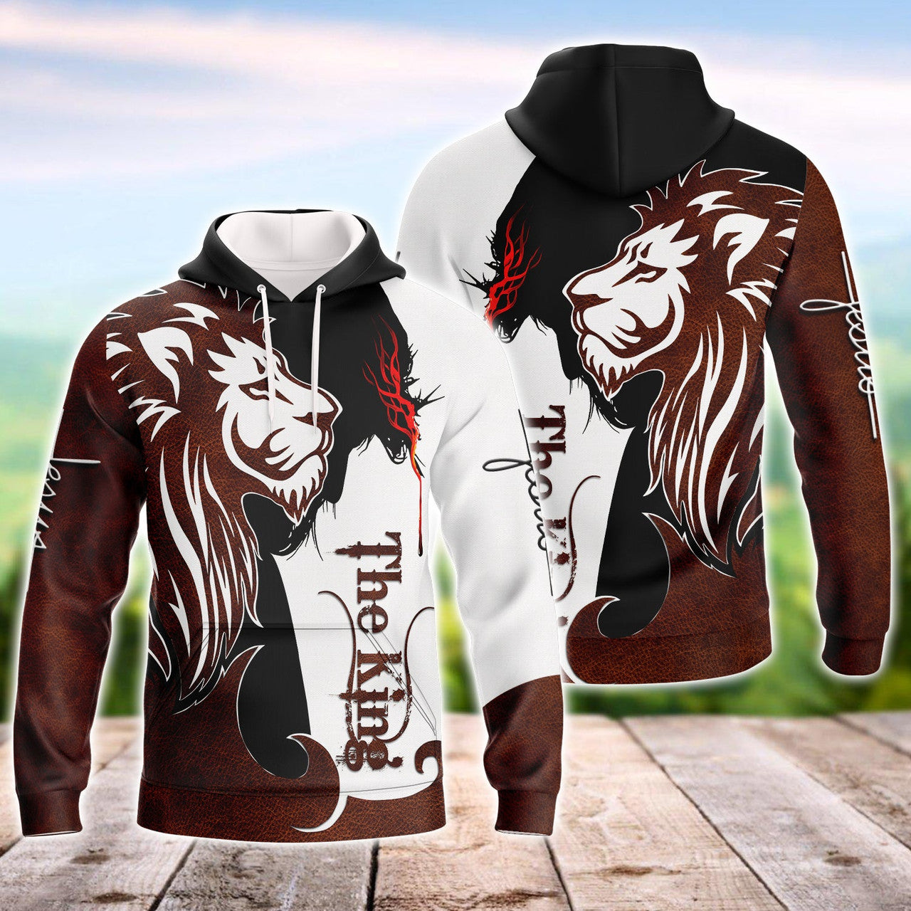 FUNSTUFFPRINT JS - Lion 3D Hoodie and Zip Hoodie