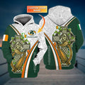 FUNSTUFFPRINT The Irish Celtic Cross 2 - Personalized Name 3D Hoodie and Zip Hoodie