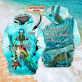 FUNSTUFFPRINT Turtle Love - Personalized Name 3D Hoodie and Zip Hoodie