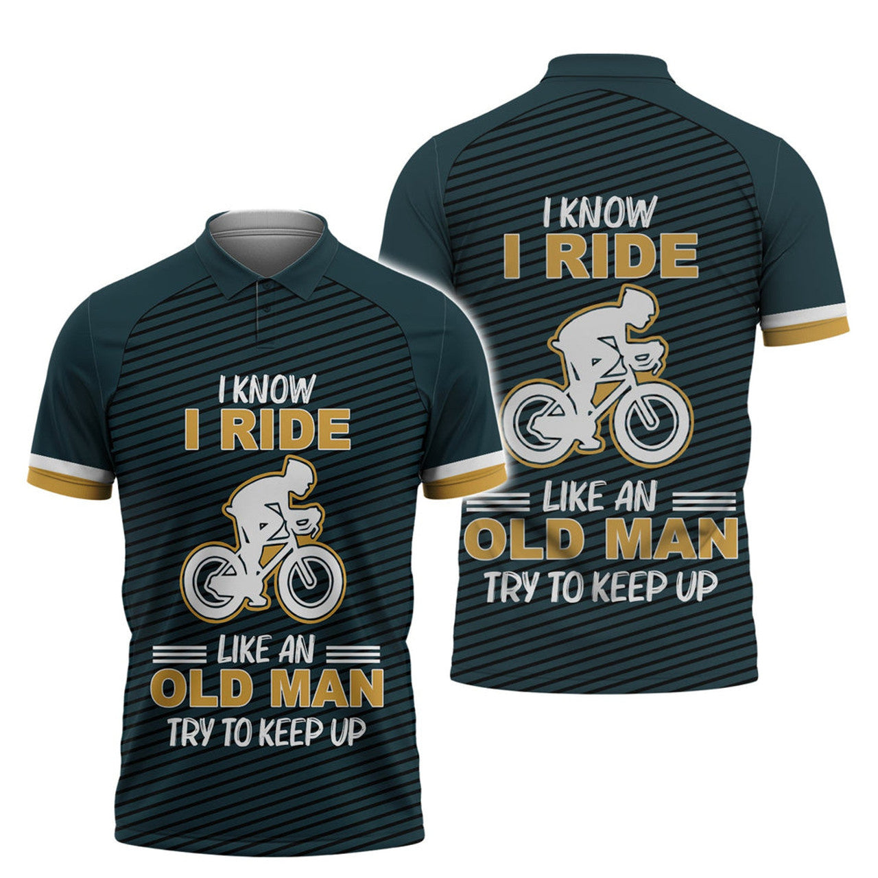 I Rise Like An Old Man Polo Shirt Essensial Polo Shirt For Cyclist