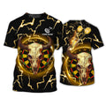FUNSTUFFPRINT Personalized Name Bull And Darts 3D Printed Shirts 3D T-shirt