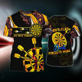Custom Personalized Dart SporT-Shirt, Dart Player 3D Tee Shirt, Play Dart Sport Is Life, Born To Play Dart